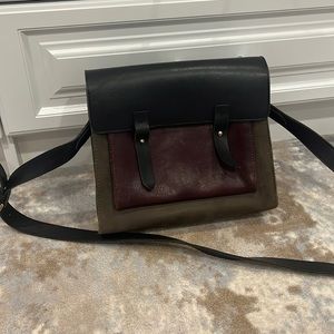 Madewell side back with colored leather